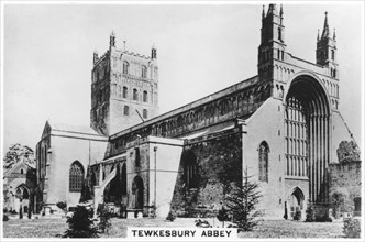 Tewkesbury Abbey, 1937. Artist: Unknown