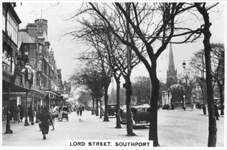 Lord Street, Southport, 1937. Artist: Unknown