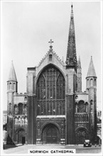 Norwich Cathedral, Norfolk, 1937. Artist: Unknown