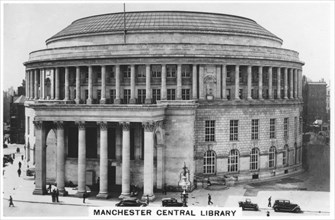 Manchester Central Library, 1937. Artist: Unknown