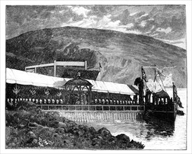 Queen Victoria opening Glasgow waterworks at Loch Katrine, Scotland, 1859. Artist: Unknown