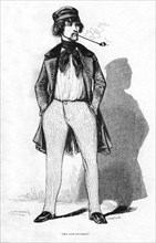 The law student, 19th century.Artist: Lavieille