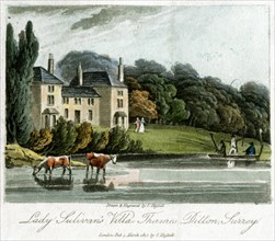 Lady Sulivan's Villa, Thames Ditton, Surrey, England, 1817.Artist: I Hassell