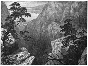 'Snowy range of the Sierra Madre, Rocky Mountains, USA', 1877. Artist: Unknown