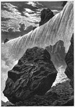 View of the falls of Niagara, 1877. Artist: Unknown