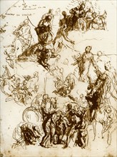 Sketch for the 'Martyrdom of St George', 1913.Artist: Paolo Veronese