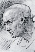 Study of a head, 1913.Artist: Jean-Antoine Watteau