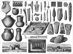 Neolithic antiquities, 1901. Artist: Unknown