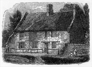 Birth place of Reverend James Hervey, Hardingston, near Northampton, 1840. Artist: Unknown