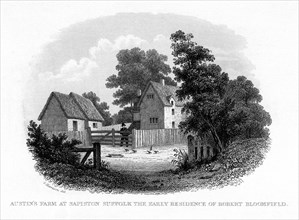 Austin's Farm at Sapiston, Suffolk, the early residence of Robert Bloomfield, 1840.  Artist: G Harrison