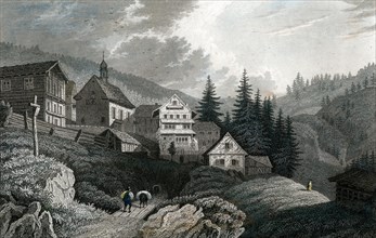The Church Maria Schnee, Rigi, Switzerland, 1850.Artist: Martini