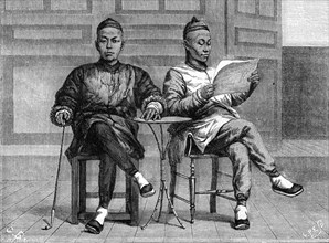 'Chinese bankers', San Francisco, California, 19th century.Artist: Gustave Boulanger