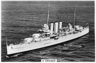 Heavy cruiser HMS 'Devonshire', 1937. Artist: Unknown