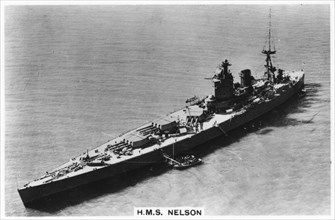 Battleship HMS 'Nelson', 1937. Artist: Unknown