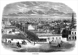 'Bourke Street, Melbourne, Australia', 1863. Artist: Unknown