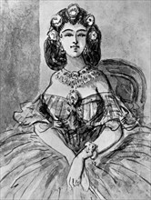 'Portrait of a Lady', 19th century, (1930). Artist: Constantin Guys