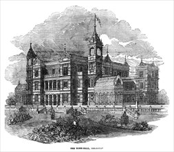 'Town Hall, Melbourne, Australia', 1855. Artist: J Pass