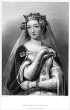 Philippa of Hainault, Queen consort of Edward III. Artist: WH Egleton