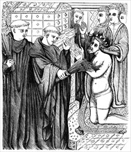 Penance of Henry before the shrine of Thomas a Becket. Artist: Unknown