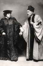Gertude Elliott and Johnston Forbes-Robertson in The Merchant of Venice, early 20th century.Artist: Lizzie Caswall Smith