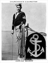 Leading Seaman, 1937.Artist: WA & AC Churchman
