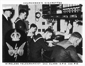 Wireless Telegraphist, (2nd Class), C.P.O and P.O, 1937.Artist: WA & AC Churchman