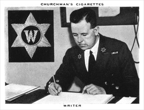 Writer, 1937.Artist: WA & AC Churchman