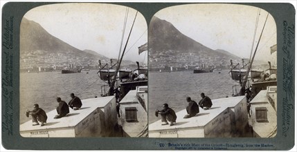 Hong Kong from the harbour, 1901. Artist: Underwood & Underwood