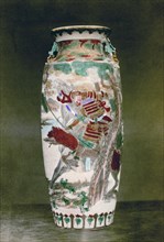 Satsuma vase, Japan, 1882. Artist: Baron Raimund von Stillfried