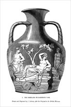 The Portland or Barberini Vase, 1843. Artist: J Jackson