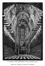 Interior of Henry VII Chapel, Westminster Abbey, 1843. Artist: J Jackson