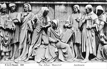 Bas relief  from the Albert Memorial, London, early 20th century. Artist: Unknown