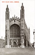 King's College Chapel, Cambridge, 1908. Artist: Unknown
