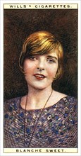 Blanche Sweet (1896-1986), American actress, 1928.Artist: WD & HO Wills