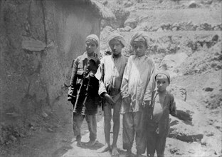 Hill tribe children, Chakrata, 1917. Artist: Unknown