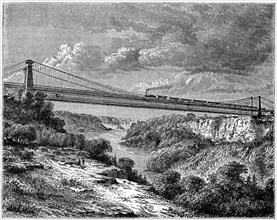 Bridge over the Niagara, Canada, 19th century. Artist: Unknown