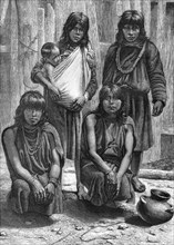 Native South Americans, 19th century.Artist: E Ronjat