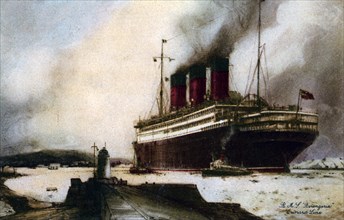 The ocean liner RMS 'Berengaria', 20th century. Artist: Unknown