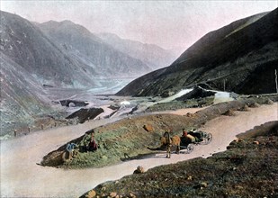 Georgian Military Road, c1890. Artist: Gillot