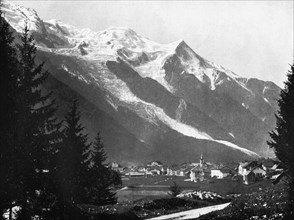 Mont Blanc from Switzerland, 1893.Artist: John L Stoddard