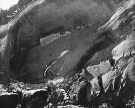 Cliff Dwellings, Mancos Canyon, Arizona, USA, 1893.Artist: John L Stoddard