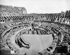 Interior of the Colosseum, Rome, 1893.Artist: John L Stoddard