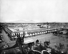 Panorama of the City of Mexico, 1893.Artist: John L Stoddard