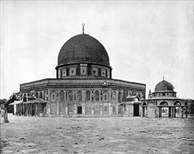 Mosque of Omar, Jerusalem, 1893.Artist: John L Stoddard
