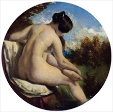 'The Bather', 19th century.Artist: William Etty