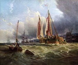 'Oude Schelde, Texel Island', 1862, (c1920).Artist: Clarkson Stanfield