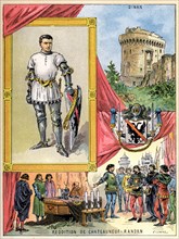 Bertrand du Guesclin, Breton knight, 1898. Artist: Gilbert