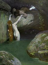 'In the Grotto', 1902-1903.Artist: Roessler