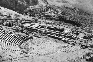 Theatre and Temple of Apollon, Delphi, Greece, 1937. Artist: Martin Hurlimann