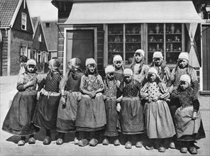 Children in national costume, Marken, Netherlands, c1934. Artist: Unknown